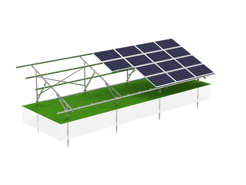 PD-GM-03 Panda Solar Hot Dip Galvanized Solar Panel Ground Mounting Frame System