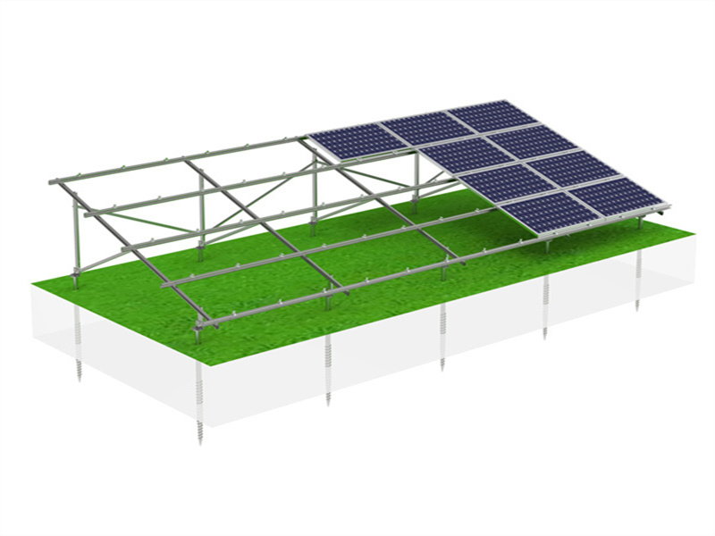 PD-GM-04Panda solar Magnesium Aluminum Zinc Ground Mounting Systems For Solar Panels