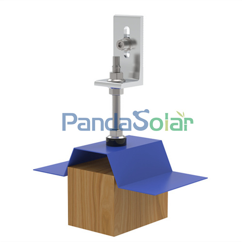 PandaSolar Aluminum L Foot Solar Trapezoidal Tin Rooftop Mounting Standing Bracket Supplier