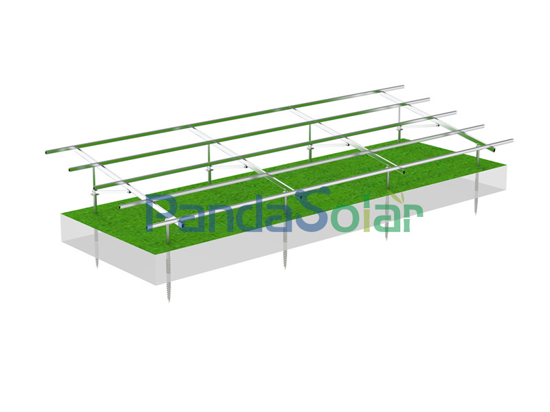 PandaSolar Solar Panel Aluminum Ground Mounting Structure System Manufacturer
