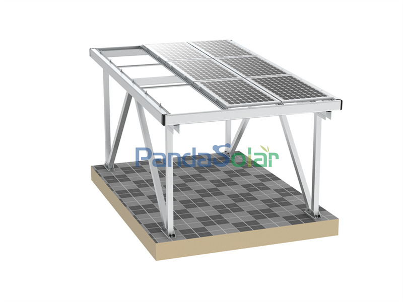PandaSolar  customizable Aluminum Photovaltaic Caport Structure For Solar Panel Parking Manufacturer