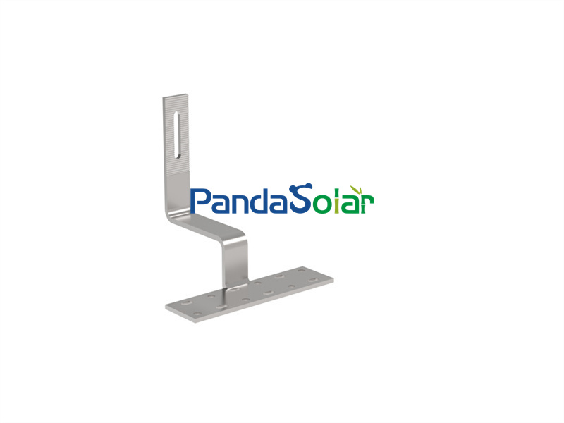 PD-TRS-12 PandaSolar Solar Flat Roof Hook Tile Roof Up Diagram Solar Panel Mounting Structure Adjustable Solar Hook Supplier