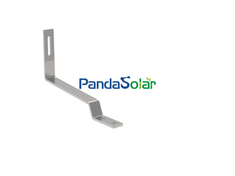 PandaSolar Solar Hook Mount System Tile Roof Installation Bracket Stainless Steel Metal Adjustable Hook Racking Structure Aluminum Solar Rail Kits Supplier