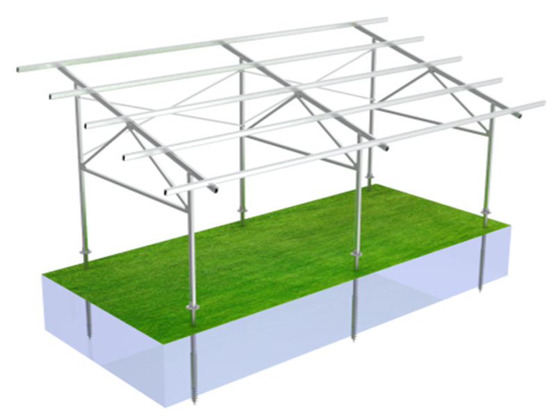 PandaSolar Professional Manufacturer Aluminum Alloy Frames Solar Argricultural Greenhouse Structure Low Cost Multi-span Pre-fabricated OEM Active Solar Greenhouse Racking System All Season PV Greenhouse For Farming.
