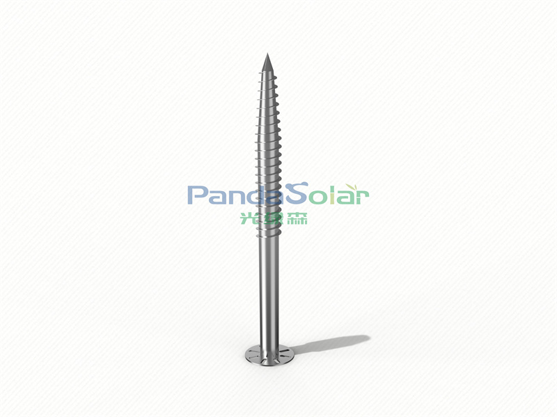 PandaSolar HDG Solar Ground Screw Anchor Terminal Ground Screw Foundation System Earth Anchor Spiral Pile Industrial Solar Power Plants Helical Ground Screw Manufacturer And Supplier