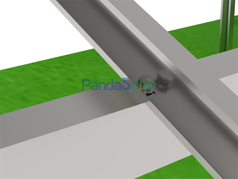 PD-GM-05 Panda Solar Panel Magnesium Aluminum Zinc Galvanized C Steel Ground Mounting System Chinese Manufacturer