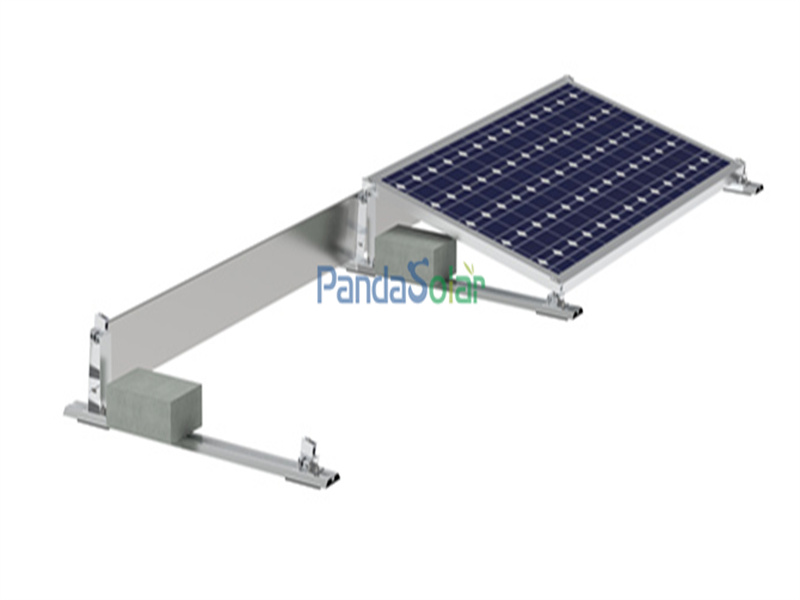 PD-BS-AL PandaSolar Flat Roof Solar Ballast Mounting System Aluminum Manufacturer