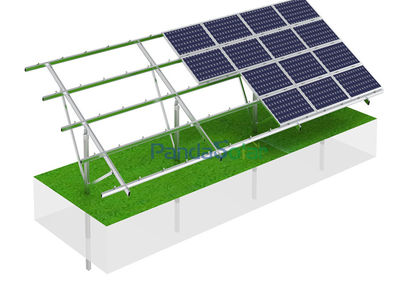 ground screw solar system