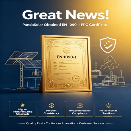 PandaSolar Achieves EN 1090-1 Certification, Reinforcing Quality and Compliance for the European Market